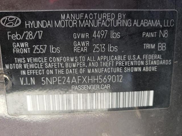 Photo 9 VIN: 5NPE24AFXHH569012 - HYUNDAI SONATA SE 