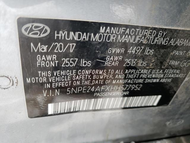 Photo 11 VIN: 5NPE24AFXHH577952 - HYUNDAI SONATA SE 