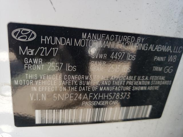 Photo 9 VIN: 5NPE24AFXHH578373 - HYUNDAI SONATA SE 