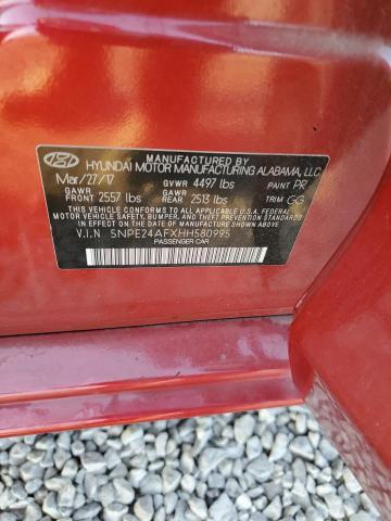 Photo 11 VIN: 5NPE24AFXHH580995 - HYUNDAI SONATA SE 