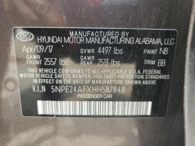 Photo 12 VIN: 5NPE24AFXHH587848 - HYUNDAI SONATA SE 