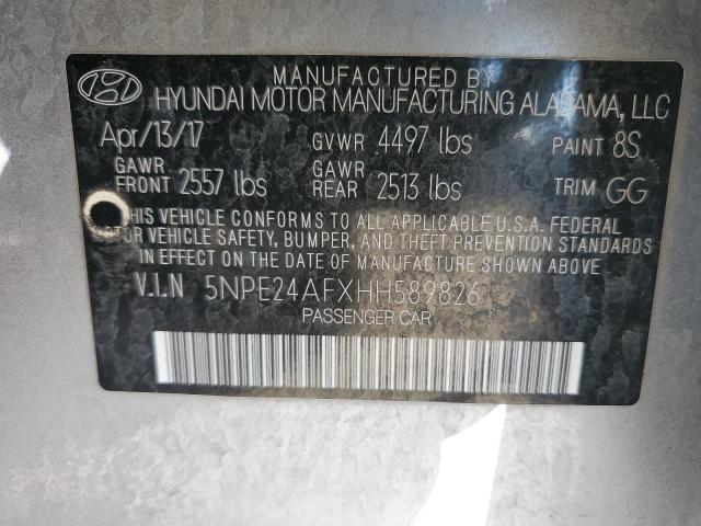 Photo 11 VIN: 5NPE24AFXHH589826 - HYUNDAI SONATA SE 