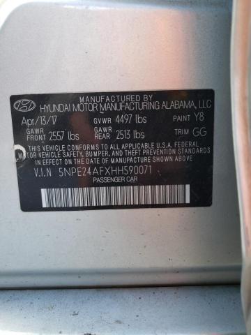 Photo 9 VIN: 5NPE24AFXHH590071 - HYUNDAI SONATA SE 