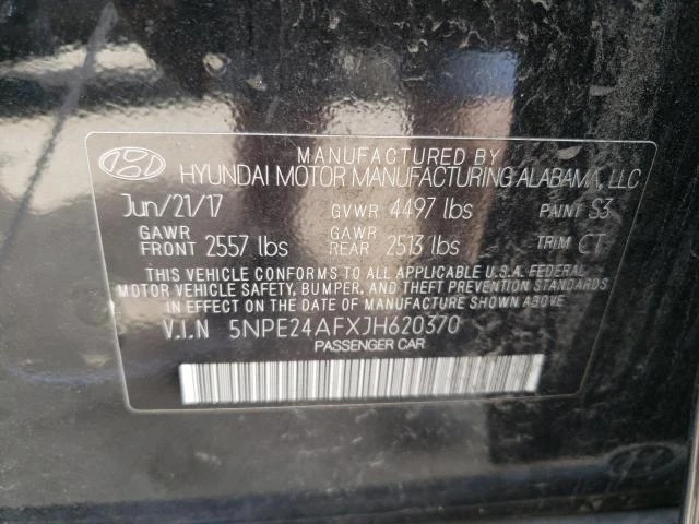 Photo 12 VIN: 5NPE24AFXJH620370 - HYUNDAI SONATA SE 