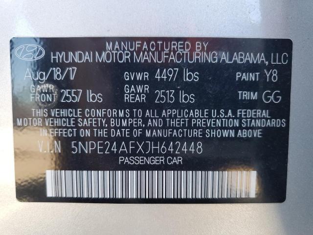 Photo 11 VIN: 5NPE24AFXJH642448 - HYUNDAI SONATA 