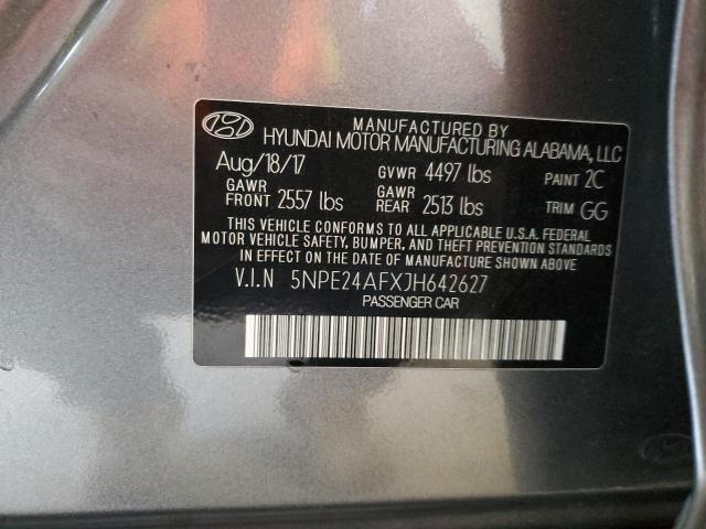 Photo 11 VIN: 5NPE24AFXJH642627 - HYUNDAI SONATA SE 