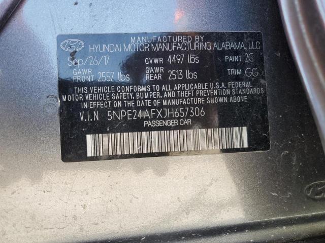 Photo 11 VIN: 5NPE24AFXJH657306 - HYUNDAI SONATA SE 