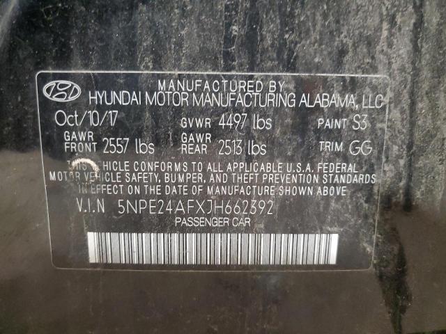 Photo 11 VIN: 5NPE24AFXJH662392 - HYUNDAI SONATA SE 