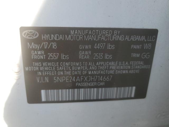 Photo 11 VIN: 5NPE24AFXJH714667 - HYUNDAI SONATA SE 