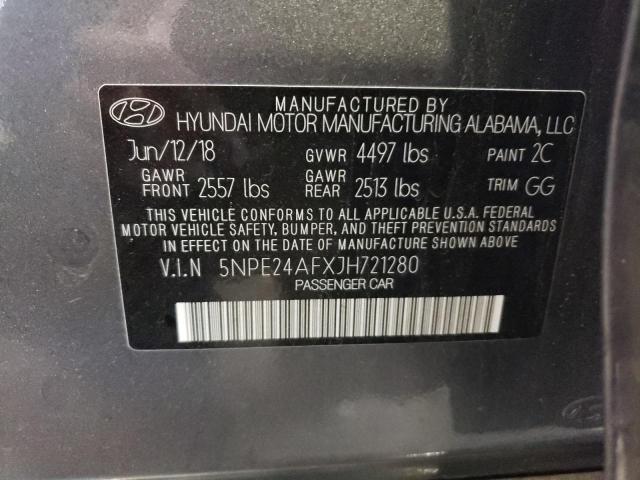 Photo 11 VIN: 5NPE24AFXJH721280 - HYUNDAI SONATA SE 