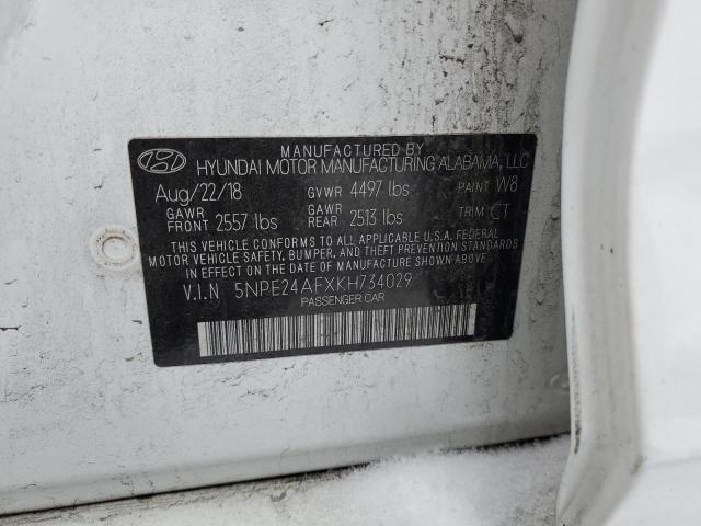 Photo 11 VIN: 5NPE24AFXKH734029 - HYUNDAI SONATA 