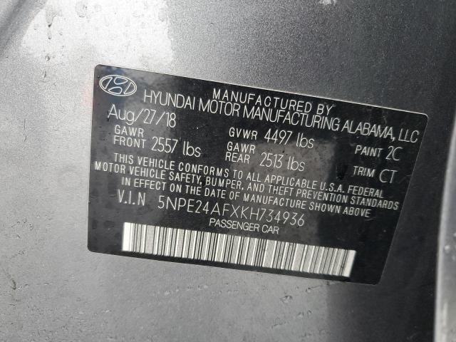 Photo 12 VIN: 5NPE24AFXKH734936 - HYUNDAI SONATA SE 