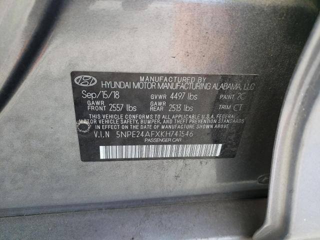 Photo 11 VIN: 5NPE24AFXKH741546 - HYUNDAI SONATA 