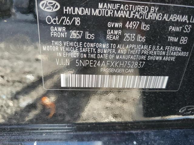 Photo 9 VIN: 5NPE24AFXKH752837 - HYUNDAI SONATA SE 