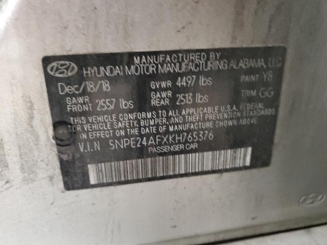 Photo 11 VIN: 5NPE24AFXKH765376 - HYUNDAI SONATA SE 