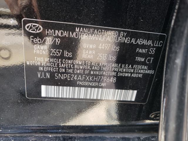 Photo 9 VIN: 5NPE24AFXKH779648 - HYUNDAI SONATA 