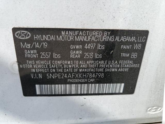 Photo 11 VIN: 5NPE24AFXKH784798 - HYUNDAI SONATA SE 