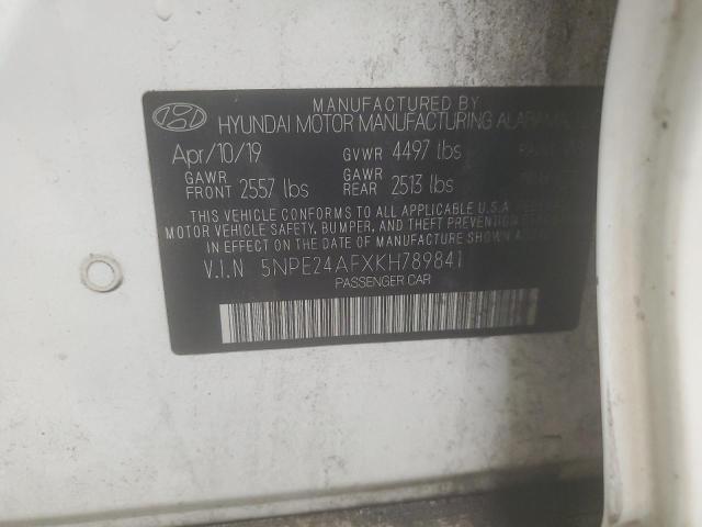 Photo 11 VIN: 5NPE24AFXKH789841 - HYUNDAI SONATA SE 