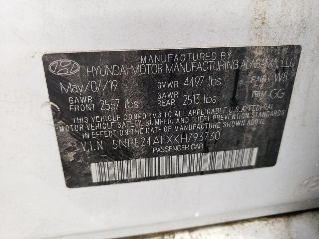 Photo 12 VIN: 5NPE24AFXKH793730 - HYUNDAI SONATA SE 