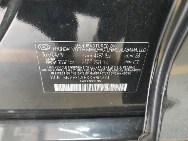 Photo 11 VIN: 5NPE24AFXKH801373 - HYUNDAI SONATA SE 