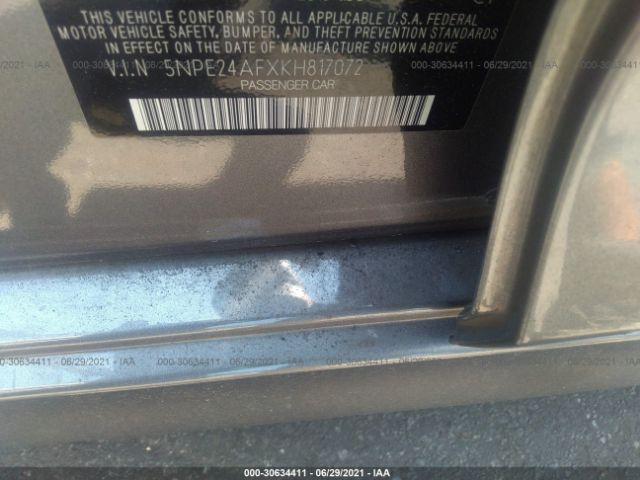 Photo 8 VIN: 5NPE24AFXKH817072 - HYUNDAI SONATA 