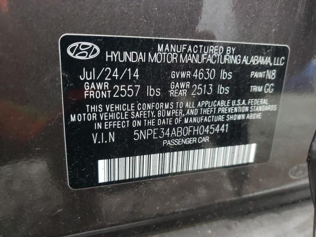 Photo 9 VIN: 5NPE34AB0FH045441 - HYUNDAI SONATA SPO 