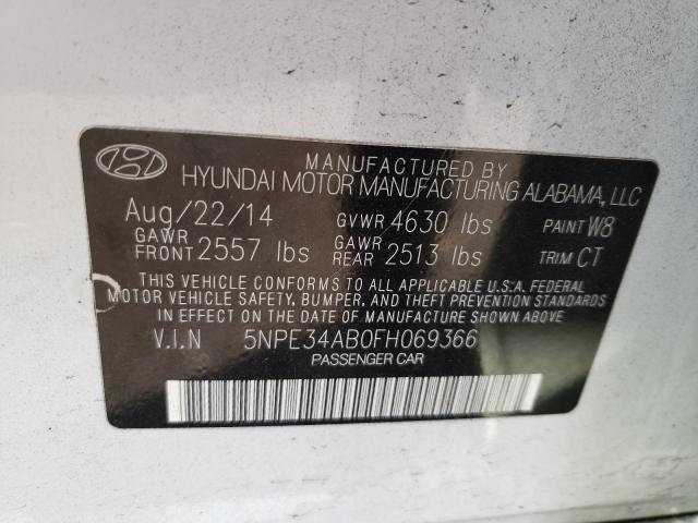 Photo 9 VIN: 5NPE34AB0FH069366 - HYUNDAI SONATA SPO 