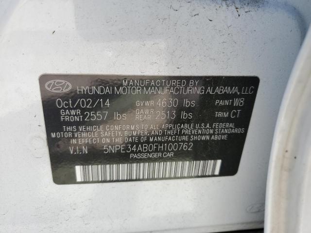 Photo 9 VIN: 5NPE34AB0FH100762 - HYUNDAI SONATA SPO 