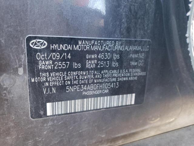 Photo 9 VIN: 5NPE34AB0FH105413 - HYUNDAI SONATA SPO 