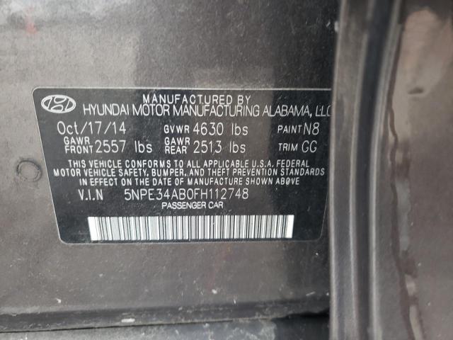 Photo 11 VIN: 5NPE34AB0FH112748 - HYUNDAI SONATA 