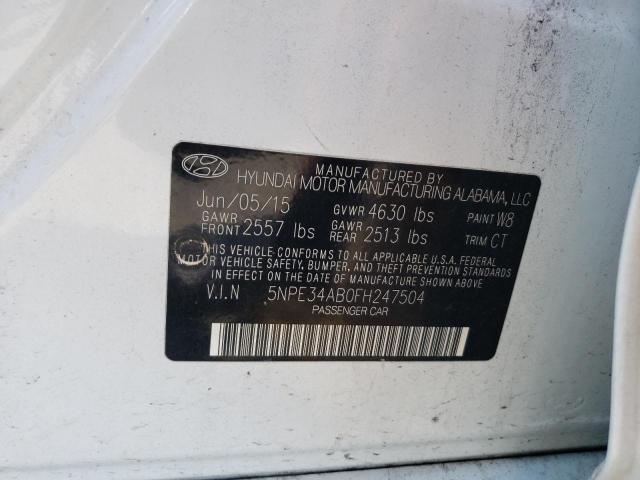 Photo 11 VIN: 5NPE34AB0FH247504 - HYUNDAI SONATA SPO 