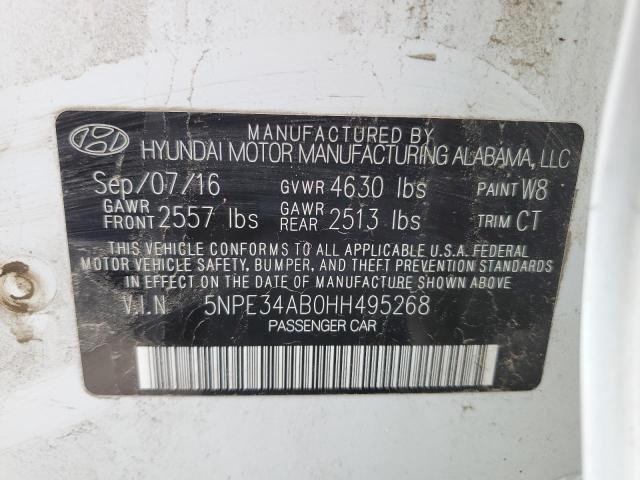 Photo 11 VIN: 5NPE34AB0HH495268 - HYUNDAI SONATA 