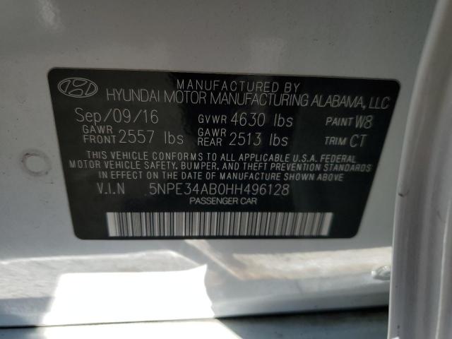 Photo 11 VIN: 5NPE34AB0HH496128 - HYUNDAI SONATA 