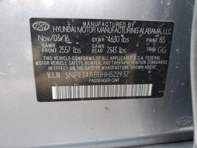 Photo 11 VIN: 5NPE34AB0HH522937 - HYUNDAI SONATA 