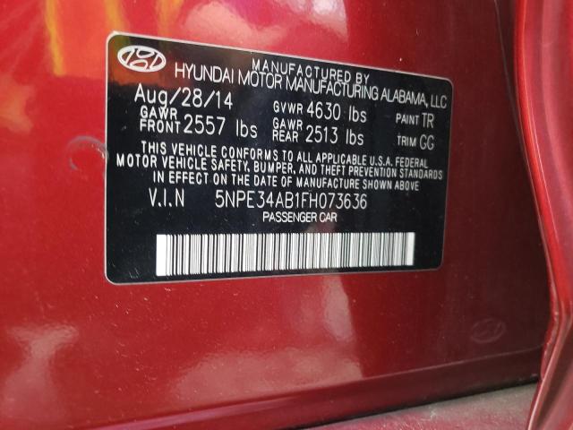 Photo 11 VIN: 5NPE34AB1FH073636 - HYUNDAI SONATA SPO 