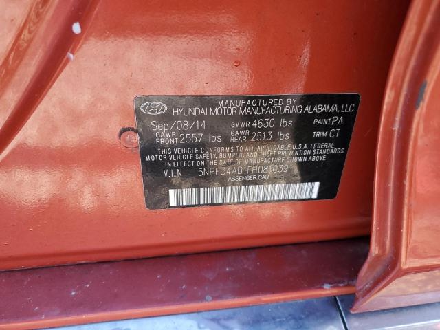 Photo 11 VIN: 5NPE34AB1FH081039 - HYUNDAI SONATA SPO 