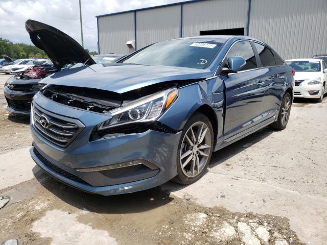 Photo 1 VIN: 5NPE34AB1FH114198 - HYUNDAI SONATA SPO 