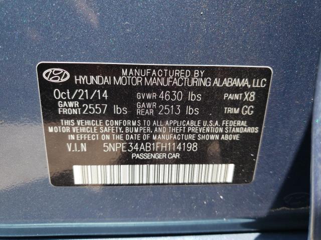 Photo 9 VIN: 5NPE34AB1FH114198 - HYUNDAI SONATA SPO 