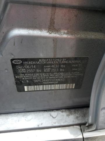 Photo 12 VIN: 5NPE34AB1FH148643 - HYUNDAI SONATA 