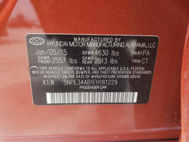 Photo 9 VIN: 5NPE34AB1FH161229 - HYUNDAI SONATA SPO 