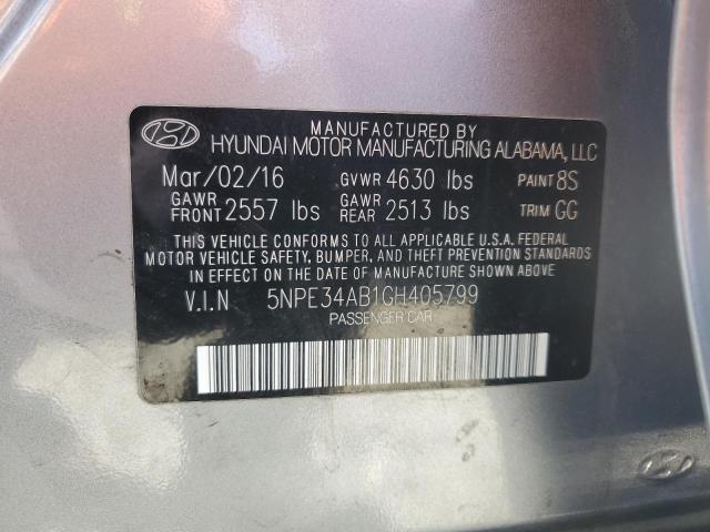 Photo 11 VIN: 5NPE34AB1GH405799 - HYUNDAI SONATA 