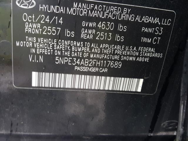 Photo 9 VIN: 5NPE34AB2FH117689 - HYUNDAI SONATA 