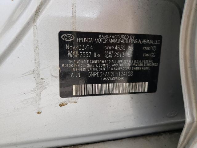 Photo 9 VIN: 5NPE34AB2FH124108 - HYUNDAI SONATA SPO 