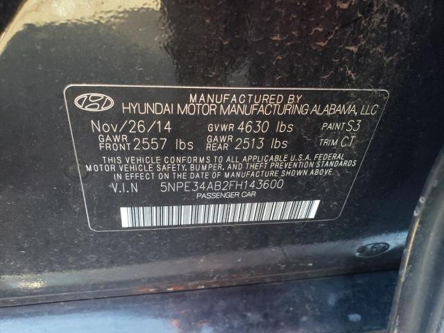 Photo 11 VIN: 5NPE34AB2FH143600 - HYUNDAI SONATA 