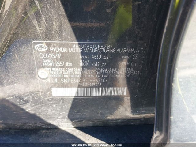 Photo 8 VIN: 5NPE34AB2JH667404 - HYUNDAI SONATA 