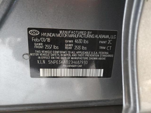 Photo 11 VIN: 5NPE34AB2JH687930 - HYUNDAI SONATA SPO 