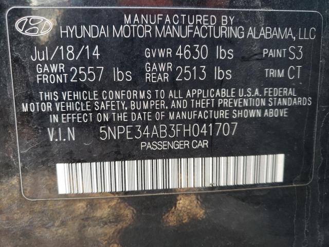 Photo 9 VIN: 5NPE34AB3FH041707 - HYUNDAI SONATA SPO 