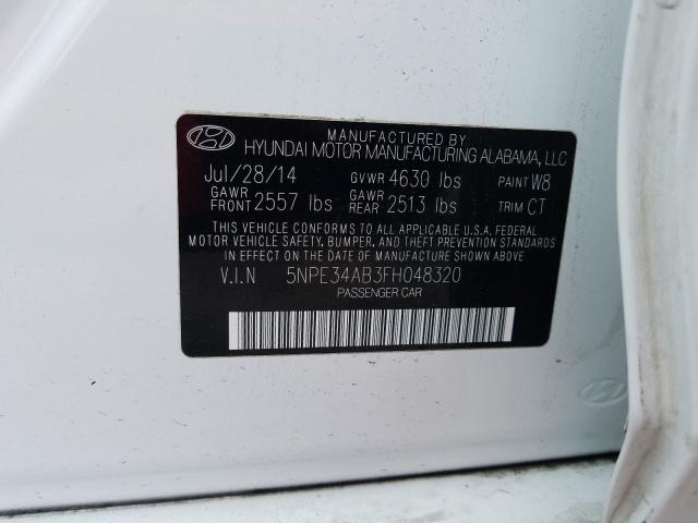 Photo 9 VIN: 5NPE34AB3FH048320 - HYUNDAI SONATA SPO 