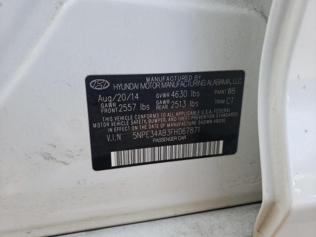 Photo 9 VIN: 5NPE34AB3FH067871 - HYUNDAI SONATA SPO 