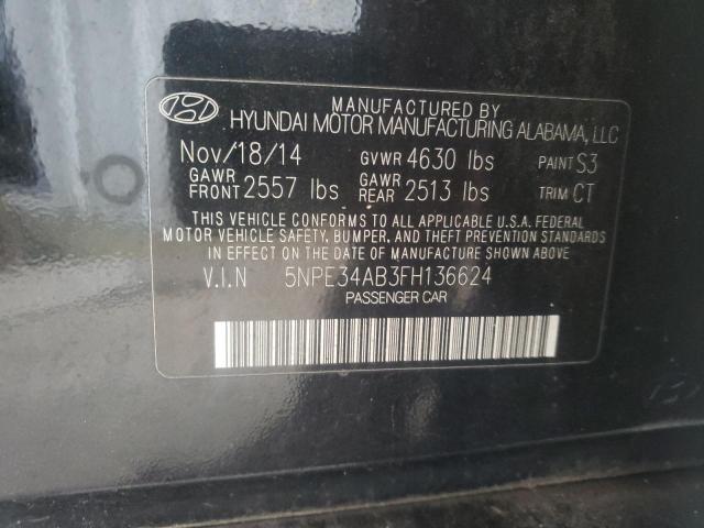 Photo 9 VIN: 5NPE34AB3FH136624 - HYUNDAI SONATA SPO 